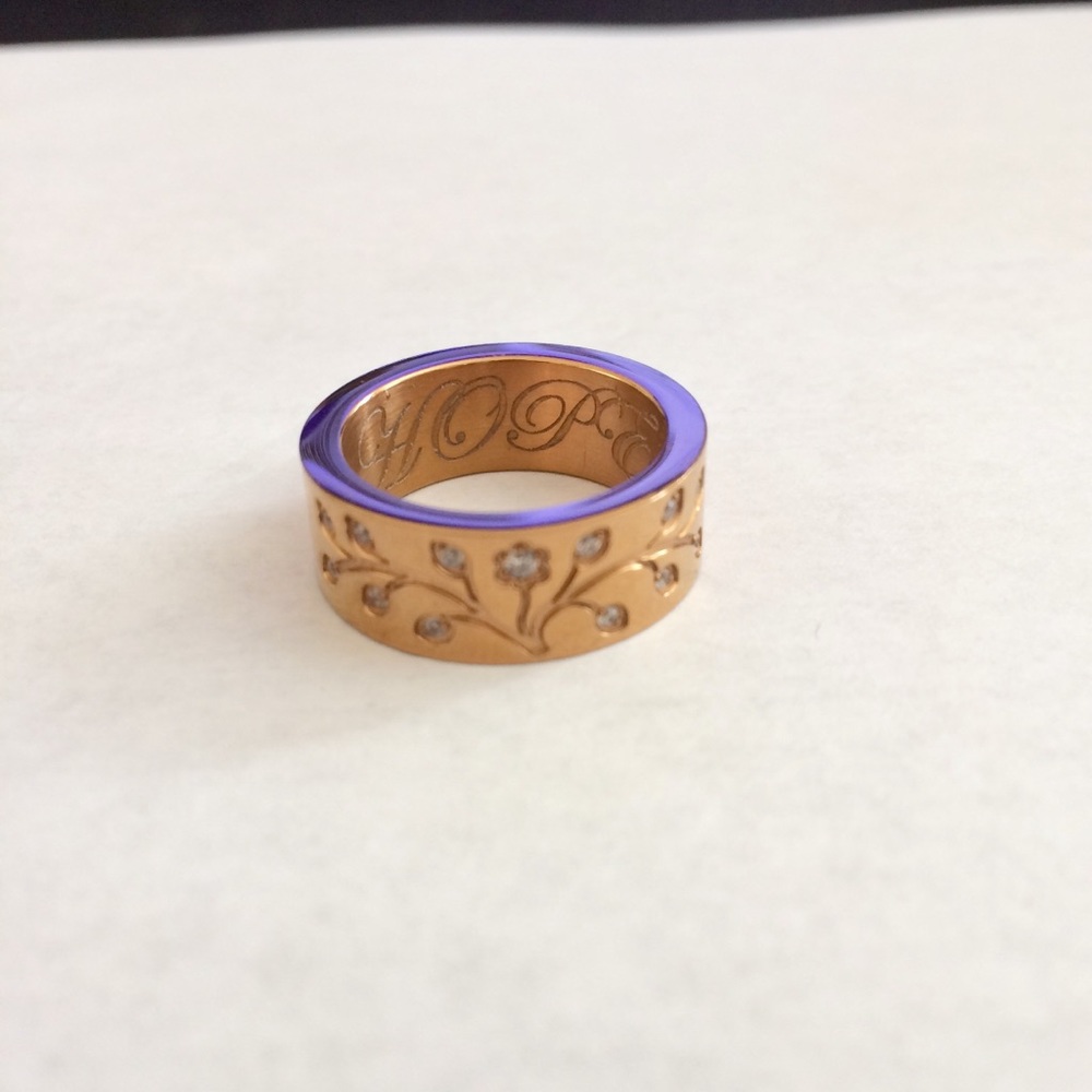 Stainless Steel Tree of Life Engraved Ring Size 6